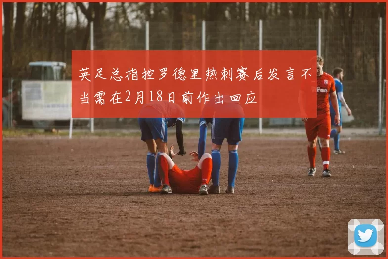 英足总指控罗德里热刺赛后发言不当需在2月18日前作出回应