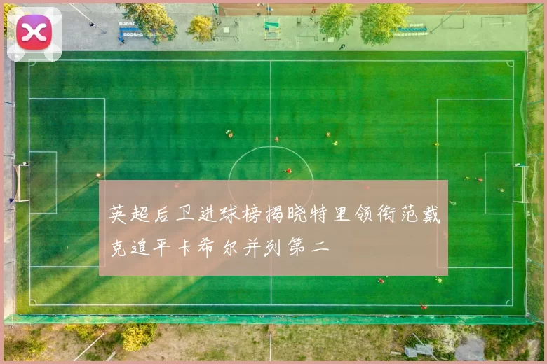 英超后卫进球榜揭晓特里领衔范戴克追平卡希尔并列第二